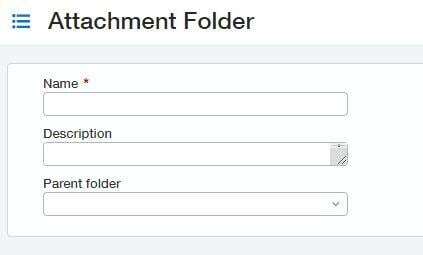 Attachment Folders