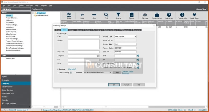 set up e-Banking in Sage 50 Payroll(1)